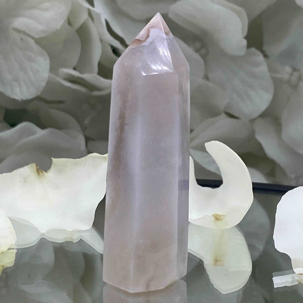 Flower Agate Point - Creativity & Self-Discovery