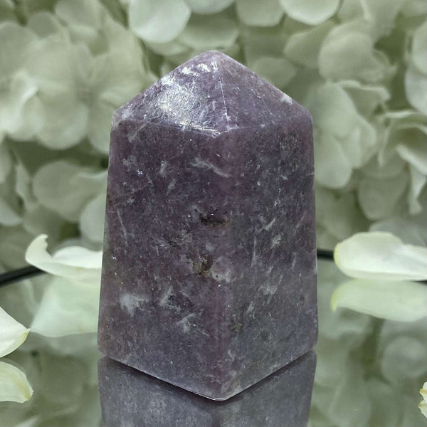 Lepidolite Obelisk - Transmutation & Happiness