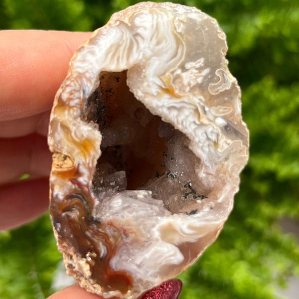 Crystal Oco Agate Druzy Geode Halves