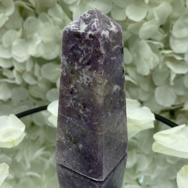 Lepidolite Obelisk - Transmutation & Happiness