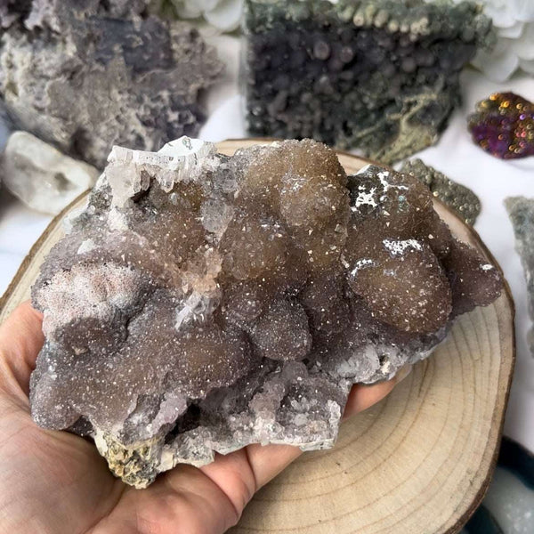 Flower Amethyst Druzy Cluster