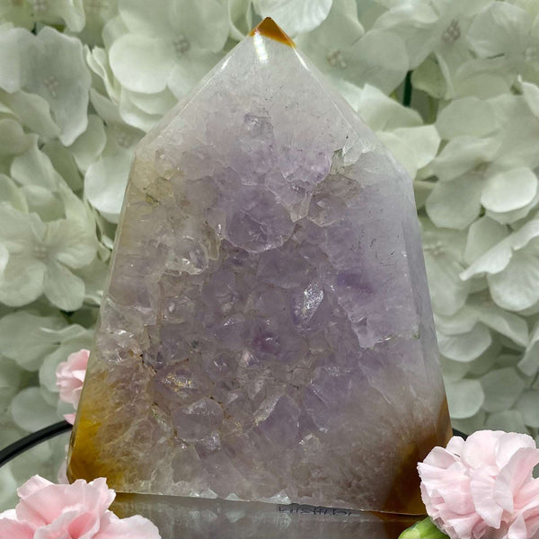 Amethyst Obelisk Drusy Tower - Spirituality & Transmutation