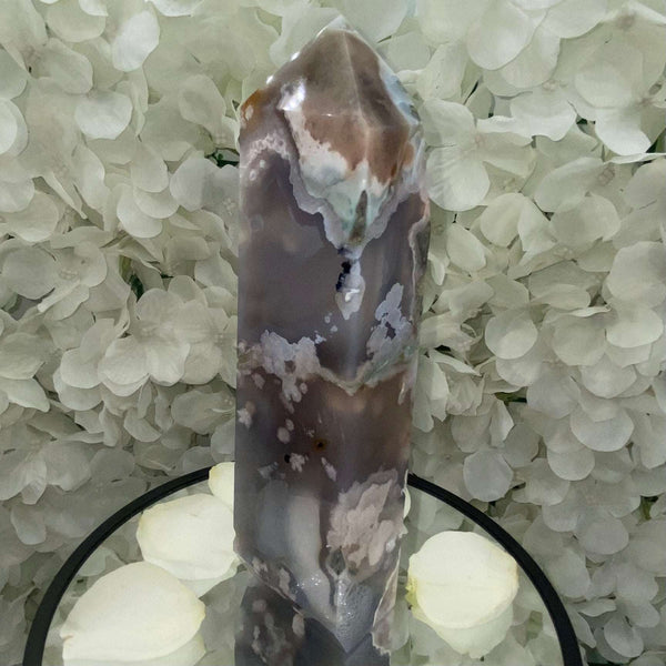 Flower Agate Point - Creativity & Self-Discovery