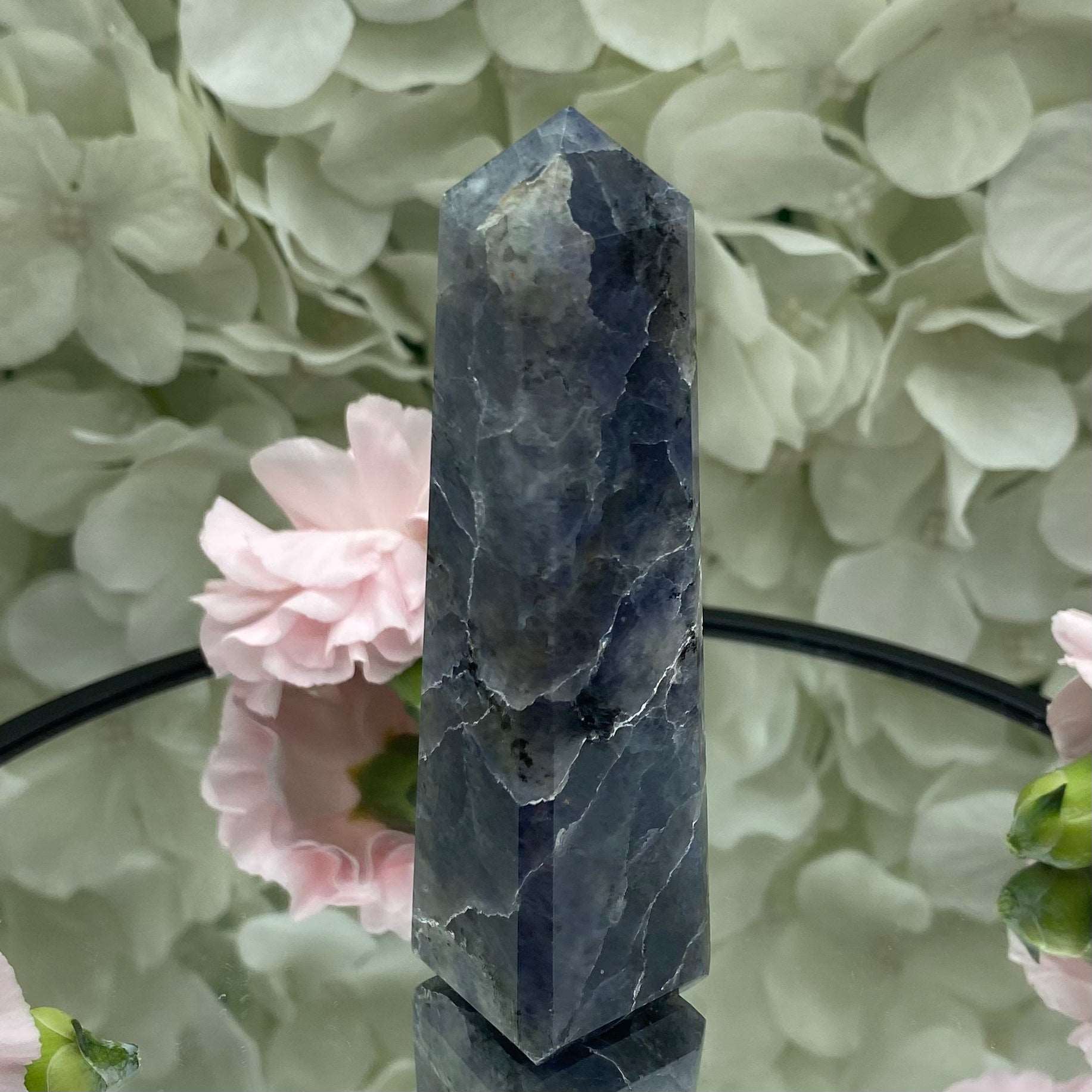 Iolite (Water Saphire) Obelisk - Psychic Abilities & Self-Awareness