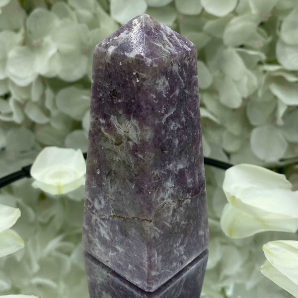 Lepidolite Obelisk - Transmutation & Happiness