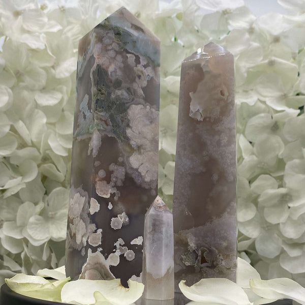 Flower Agate Point - Creativity & Self-Discovery