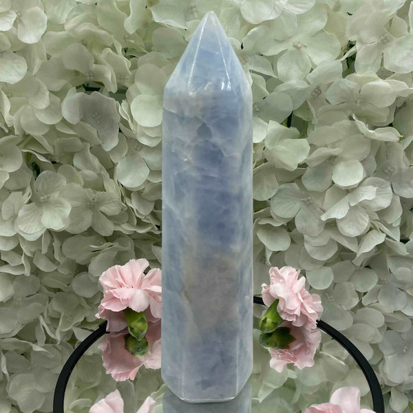 Blue Calcite Tower - Tranquility & Communication