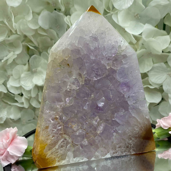 Amethyst Obelisk Drusy Tower - Spirituality & Transmutation