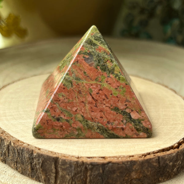 Unakite Pyramid - Vision & Spiritual Transformation