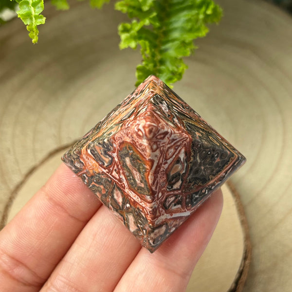 Leopard Skin Jasper Pyramid - Success & Prosperity