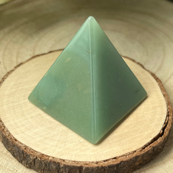 Green Aventurine Pyramid - Abundance & Luck