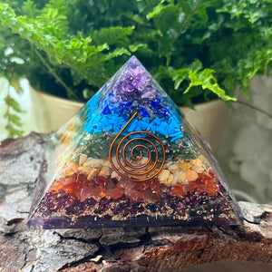 Chakra Orgonite Pyramid