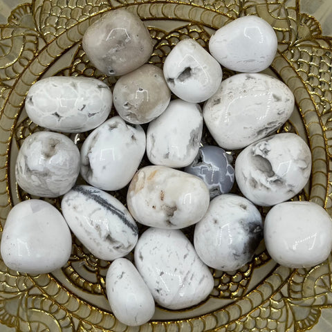 Snow Agate Tumblestones