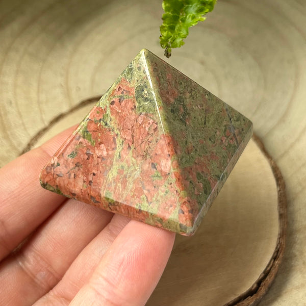 Unakite Pyramid - Vision & Spiritual Transformation