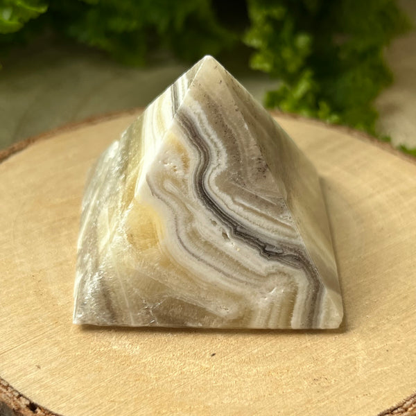 Zebra Onyx Pyramid - Happiness & Protection