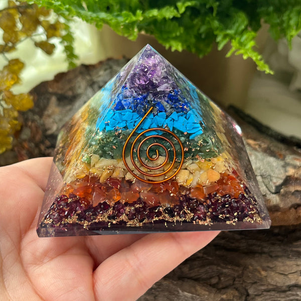 Chakra Orgonite Pyramid