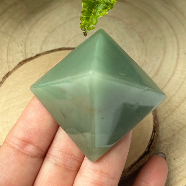 Green Aventurine Pyramid - Abundance & Luck