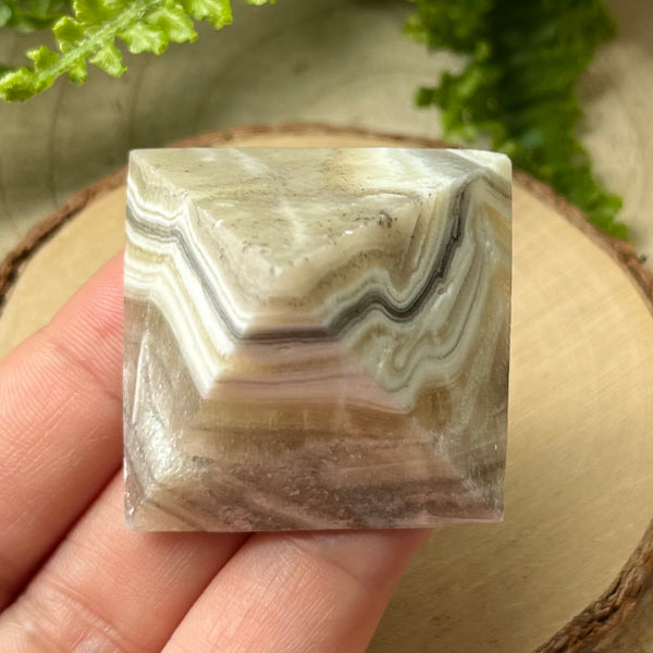 Zebra Onyx Pyramid - Happiness & Protection