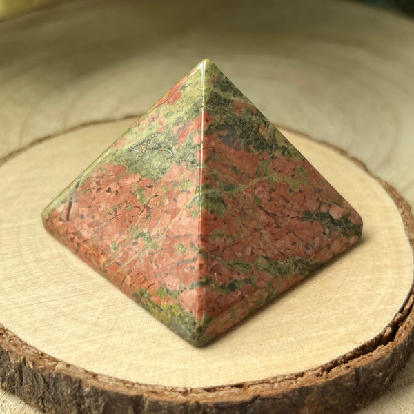 Unakite Pyramid - Vision & Spiritual Transformation