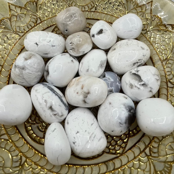 Snow Agate Tumblestones