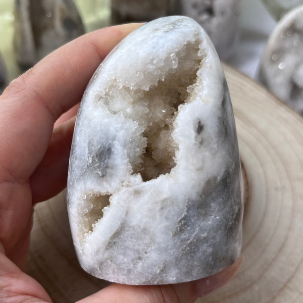 Zebra Agate Druzy Freeform