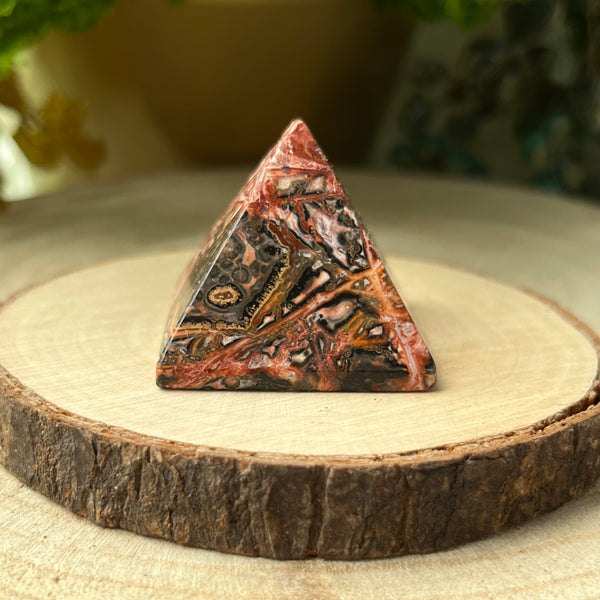 Leopard Skin Jasper Pyramid - Success & Prosperity