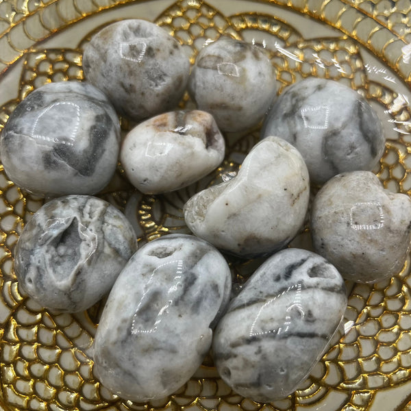 Zebra Agate Tumblestones - Balance & Physical Energy