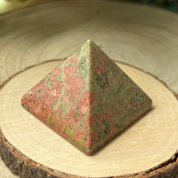 Unakite Pyramid - Vision & Spiritual Transformation