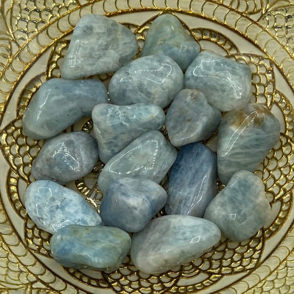 Aquamarine Tumblestones - Serenity & Intuition BD Crystals