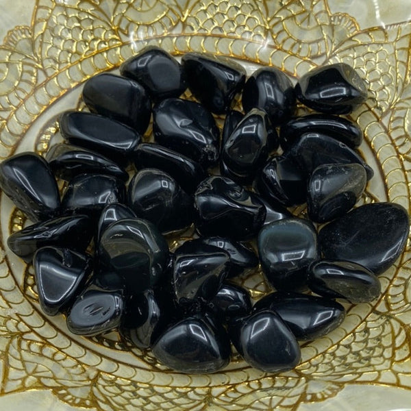 Black Obsidian Tumblestones - Protection & Awareness BD Crystals