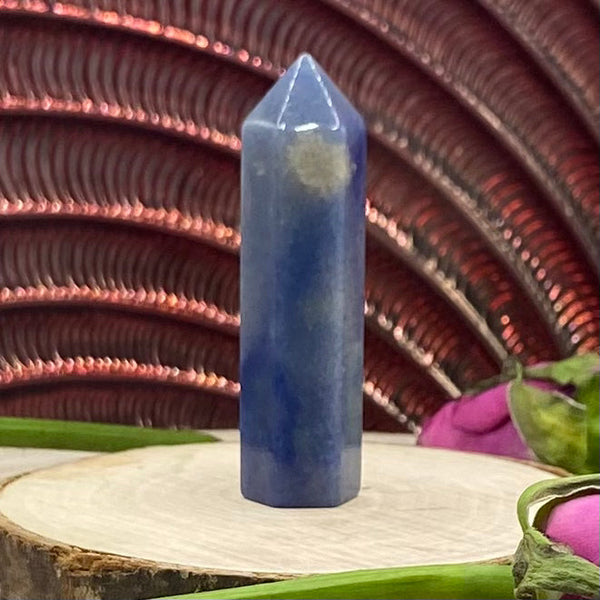 Blue Quartz Polished Point - Harmony & Communication BD Crystals