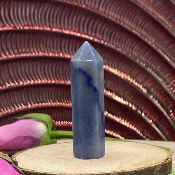 Blue Quartz Polished Point - Harmony & Communication BD Crystals