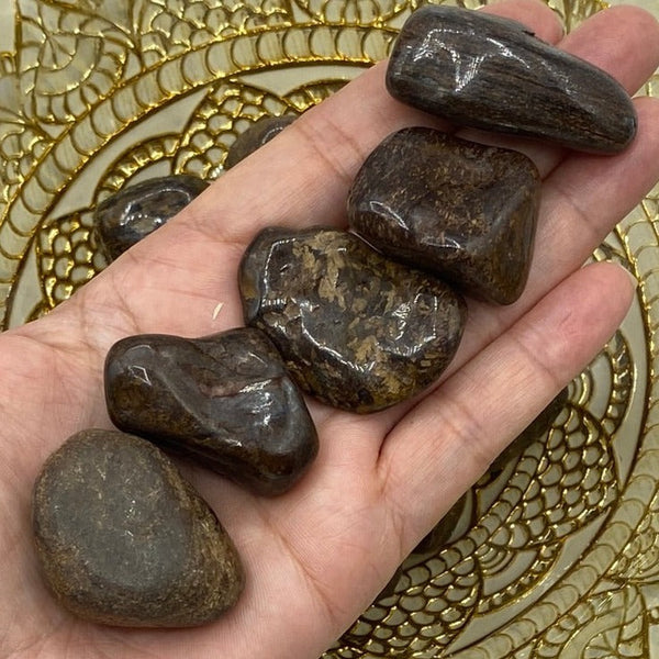 Bronzite Tumblestones - Protection & Grounding BD Crystals