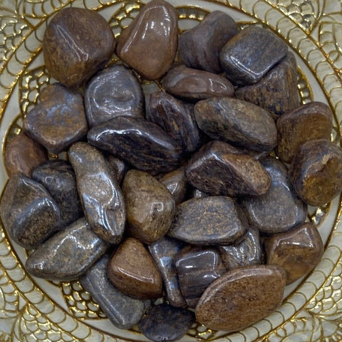 Bronzite Tumblestones - Protection & Grounding BD Crystals