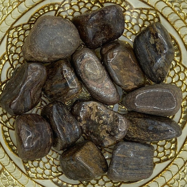 Bronzite Tumblestones - Protection & Grounding BD Crystals