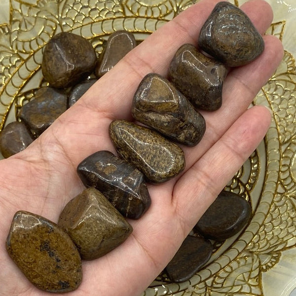 Bronzite Tumblestones - Protection & Grounding BD Crystals