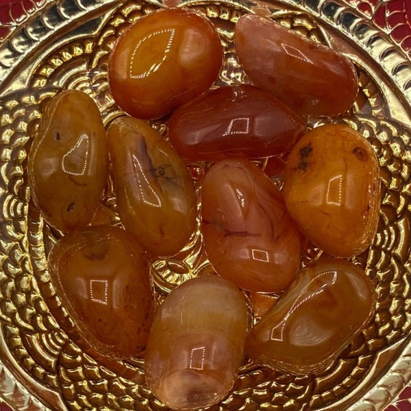 Carnelian Tumblestones - Vitality & Courage BD Crystals