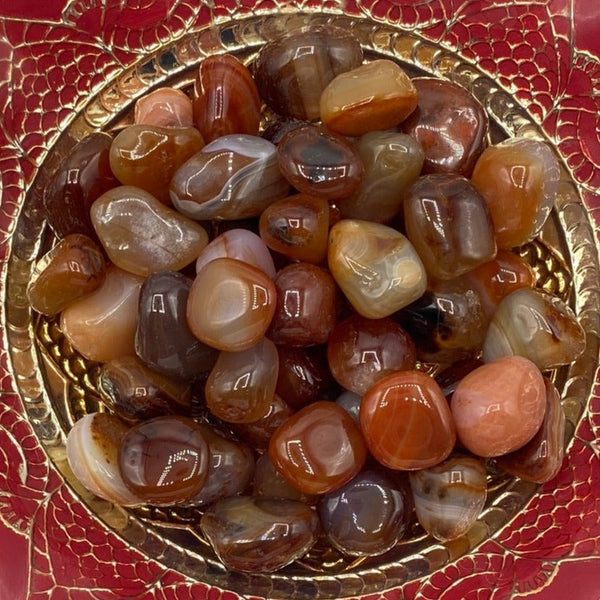 Carnelian Tumblestones - Vitality & Courage BD Crystals