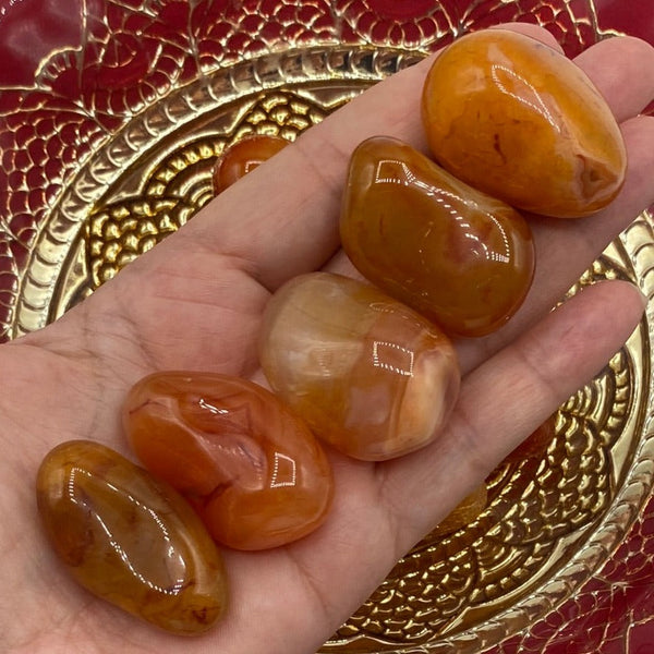 Carnelian Tumblestones - Vitality & Courage BD Crystals