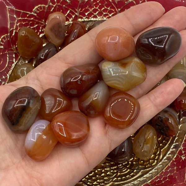 Carnelian Tumblestones - Vitality & Courage BD Crystals