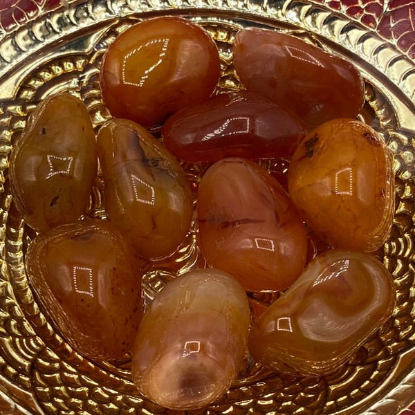 Carnelian Tumblestones - Vitality & Courage BD Crystals