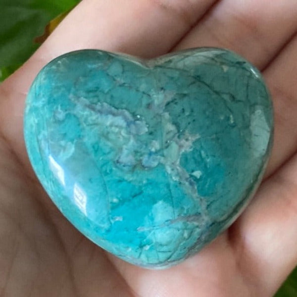 Chrysocolla Howlite Heart - Serenity & Balance BD Crystals