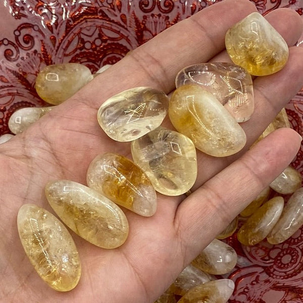 Citrine Tumblestones - Abundance & Success BD Crystals