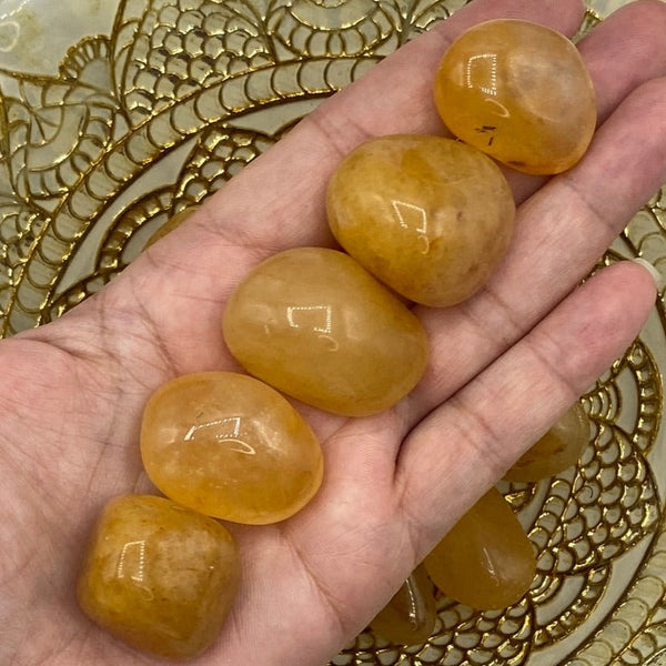 Golden Healer (Hematoid) Quartz Tumblestones - Prosperity & Manifestation BD Crystals