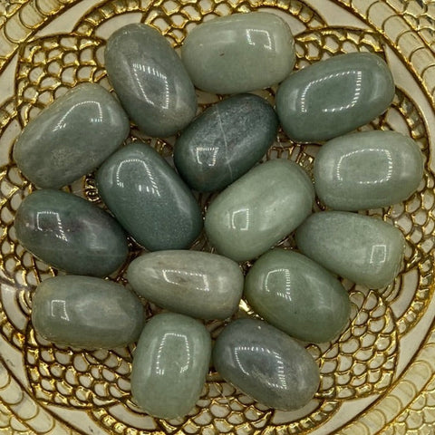 Green Aventurine Tumblestones - Abundance & & Good Fortune BD Crystals