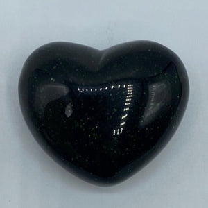 Green Goldstone Heart BD Crystals