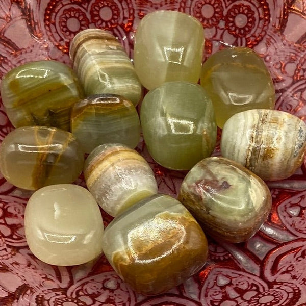 Green Himalayan Calcite Tumblestones BD Crystals