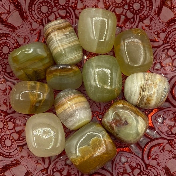 Green Himalayan Calcite Tumblestones BD Crystals