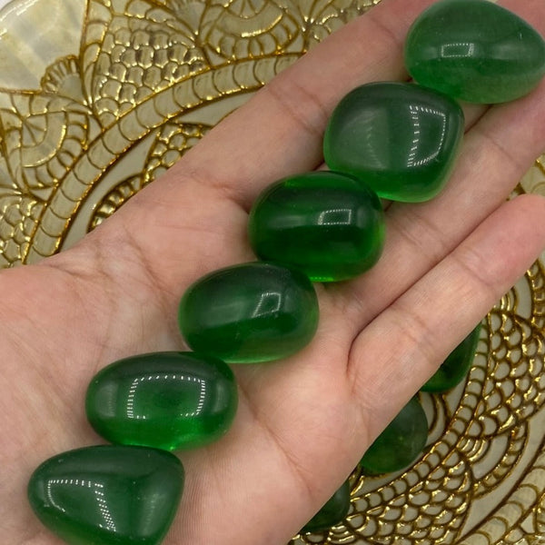 Green Obsidian Tumblestones BD Crystals