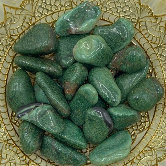 Green Quartz Tumblestones (South Africa) - Vitality & Healing BD Crystals